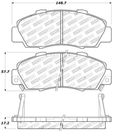 StopTech Performance 97-99 Acura CL/ 97-01 Integra Type R/91-95 Legend/91-05 NSX Front Brake Pads - Corvette Realm