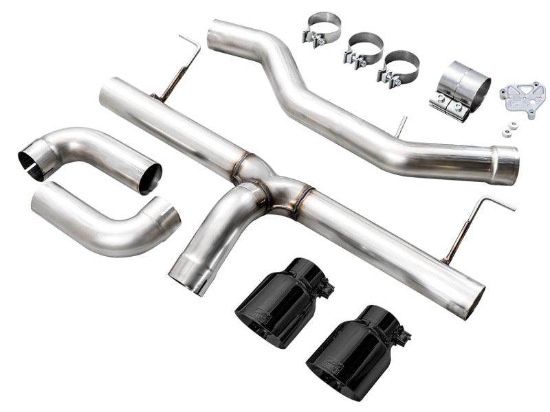 AWE 19-23 BMW 330i / 21-23 BMW 430i Base G2X Track Edition Axle Back Exhaust - Diamond Black - Corvette Realm