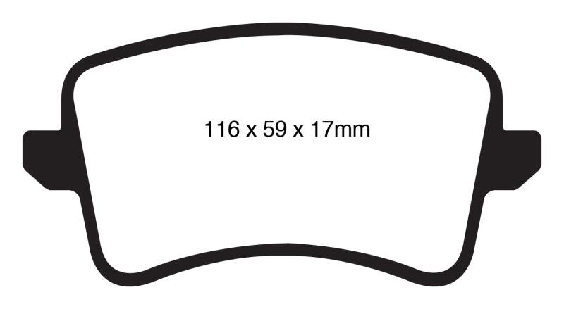 EBC 09-11 Audi A4 2.0 Turbo Greenstuff Rear Brake Pads - Corvette Realm