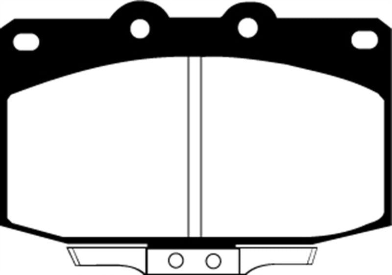 EBC 86-89 Mazda RX7 2.4 (1.3 Rotary)(Vented Rear Rotors) Yellowstuff Front Brake Pads - Corvette Realm