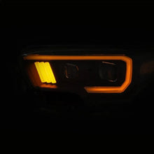 Load image into Gallery viewer, ANZO 2016-2017 Toyota Tacoma Projector Headlights w/ Plank Style Switchback Black w/ Amber - Corvette Realm