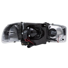 Load image into Gallery viewer, ANZO 1999-2006 Gmc Sierra 1500 Projector Headlights w/ U-Bar Black - Corvette Realm