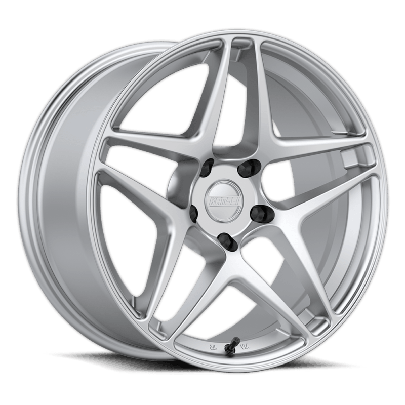 Kansei K15H Astro 18x9.5in / 5x114.3 BP / 22mm Offset / 73.1mm Bore - Hyper Silver Wheel - Corvette Realm