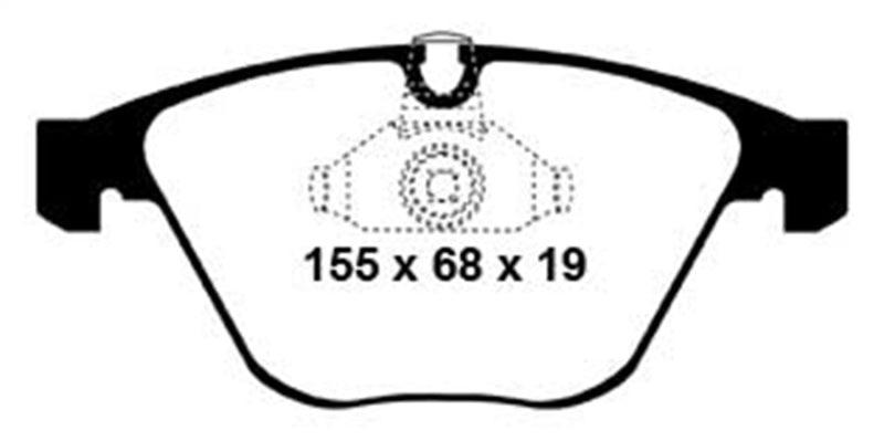 EBC 08-10 BMW M3 4.0 (E90) Redstuff Front Brake Pads - Corvette Realm
