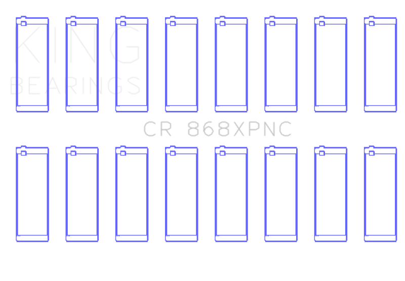 King Ford 4.6L/5.4L V8 SOHC Performance Coated Rod Bearing Set - Size STD