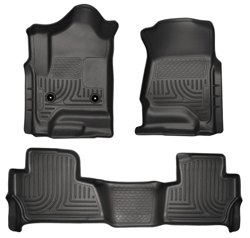 Husky Liners 2015 Chevy/GMC Tahoe/Yukon WeatherBeater Combo Black Floor Liners - Corvette Realm