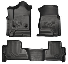 Load image into Gallery viewer, Husky Liners 2015 Chevy/GMC Tahoe/Yukon WeatherBeater Combo Black Floor Liners - Corvette Realm