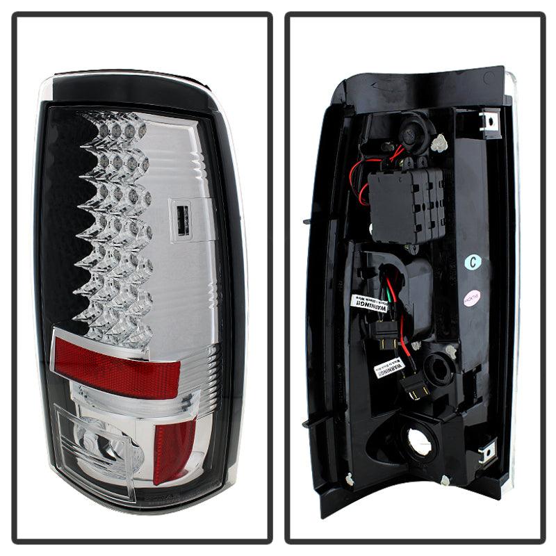 Spyder Chevy Silverado 1500/2500 03-06 (Does Not Fit Stepside)LED Tail Lights Chrm ALT-YD-CS03-LED-C - Corvette Realm