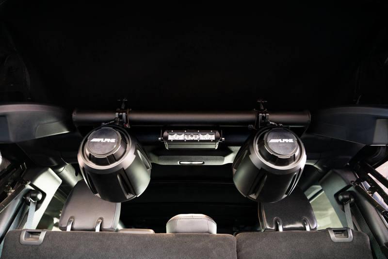 DV8 Offroad 21-22 Ford Bronco 4dr Rear Speaker & Light Mount Bar - Corvette Realm
