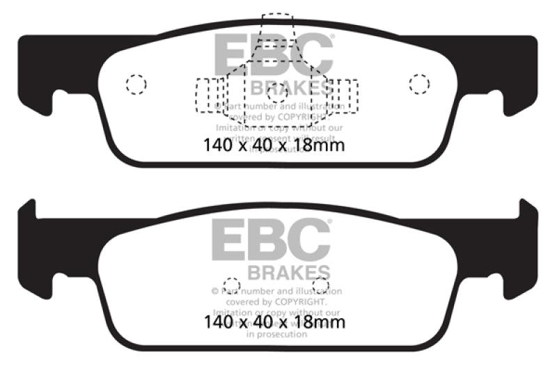EBC 2016-2017 Smart Fortwo 0.9L Turbo Greenstuff Front Brake Pads - Corvette Realm
