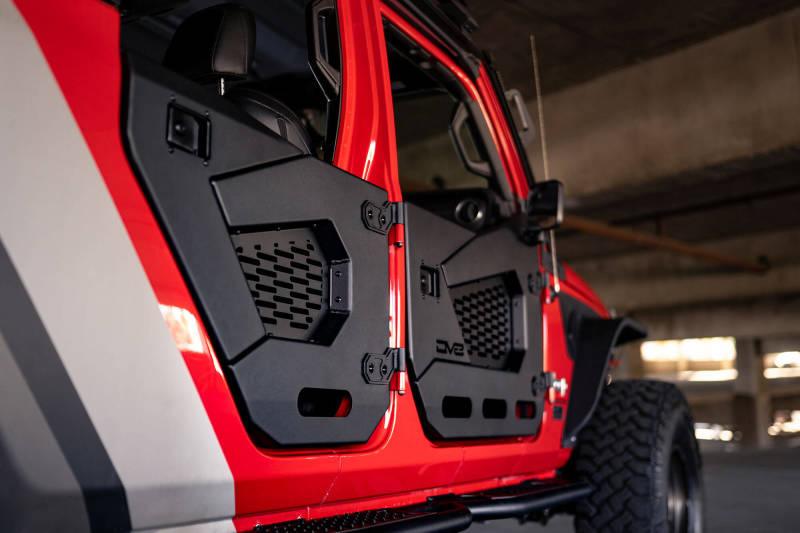 DV8 Offroad 18-22 Jeep Wrangler JL/JT Spec Series Half Doors - Rear Set - Corvette Realm