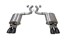 Corsa 2018+ Ford Mustang GT Fastback 5.0L 3in Sport Axle-Back Exhaust w/ 4in Black Tips - Corvette Realm