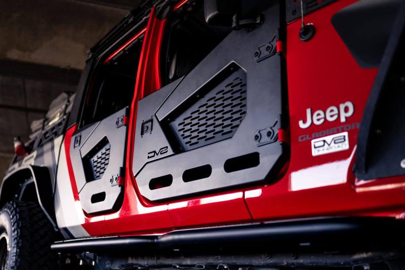 DV8 Offroad 18-22 Jeep Wrangler JL/JT Spec Series Half Doors - Front Set - Corvette Realm