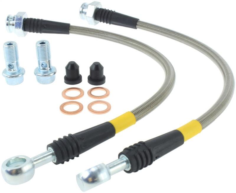 StopTech 89-98 Nissan 240SX (OE Upgrade) Stainless Steel Rear Brake Lines - Corvette Realm