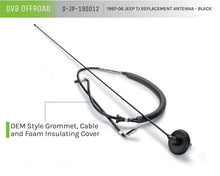 Load image into Gallery viewer, DV8 Offroad 1997-06 Jeep TJ Replacement Antenna Black - Corvette Realm