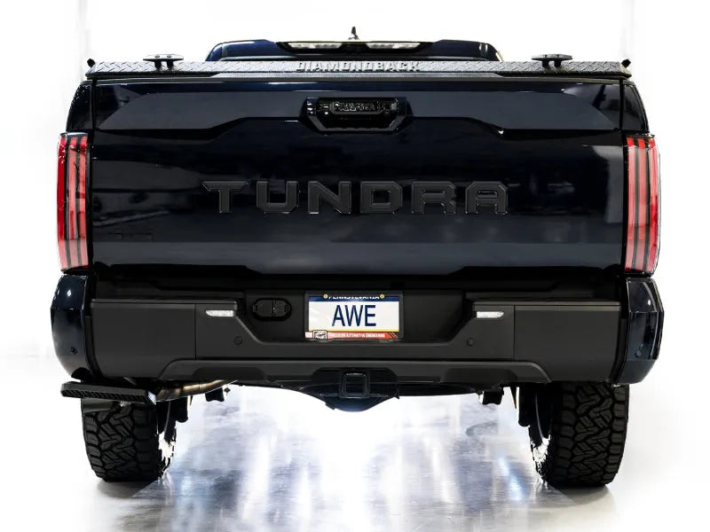 AWE 0FG Exhaust for 3rd Gen Toyota Tundra - Dual Diamond Black Tips