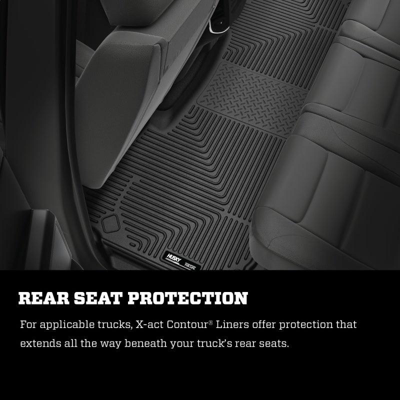 Husky Liners 09-14 Dodge Ram/Ram Quad Cab X-Act Contour Black Floor Liner (2nd Seat) - Corvette Realm