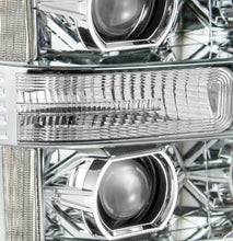 Load image into Gallery viewer, AlphaRex 11-16 Ford F-250 SD PRO-Series Projector Headlights Plank Style Design Chrome w/Seq Signal - Corvette Realm