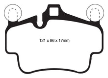 Load image into Gallery viewer, EBC 07-08 Porsche 911 (997) (Cast Iron Rotor only) 3.6 Carrera 2 Redstuff Front Brake Pads - Corvette Realm