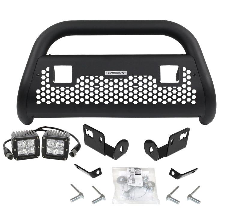 Go Rhino 05-15 Toyota Tacoma RC2 LR 2 Lights Complete Kit w/Front Guard + Brkts - Corvette Realm