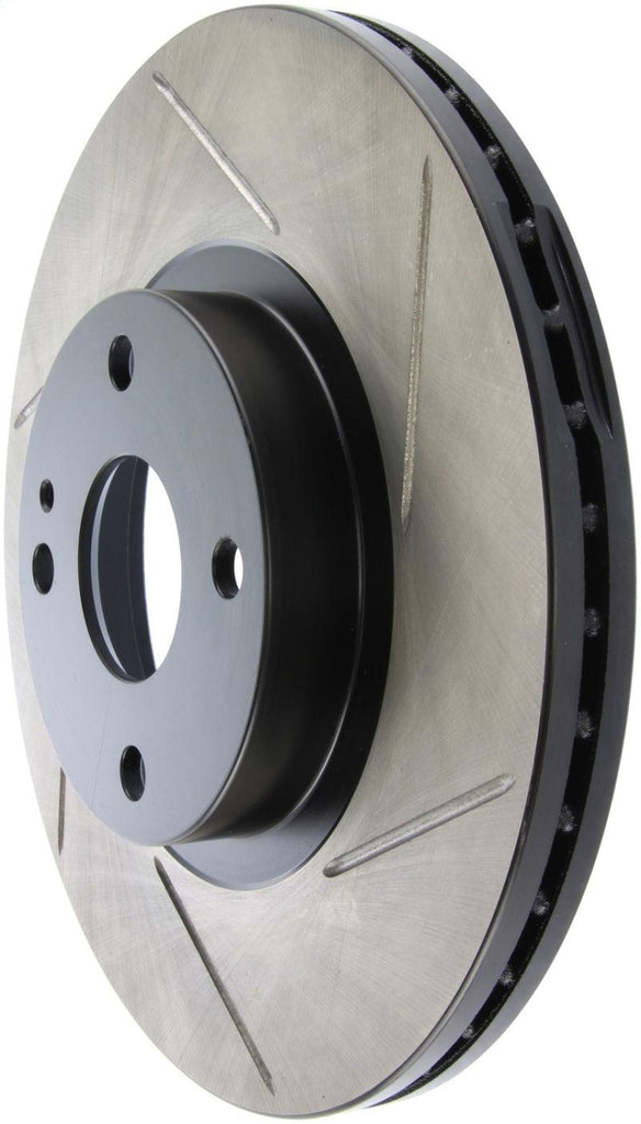 StopTech Power Slot 01-05 Mazda Miata Sport Suspension/Turbo SportStop Slotted Front Left Rotor - Corvette Realm