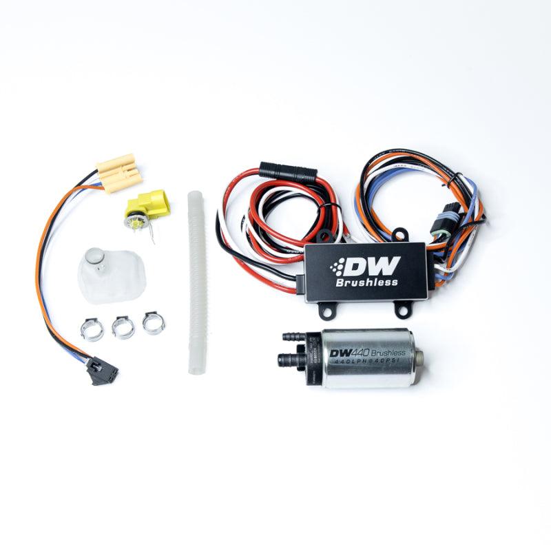 DeatschWerks 04-08 Mazda RX-8 440lph In-Tank Brushless Fuel Pump w/9-0904 Instl Kit/C102 Controller - Corvette Realm