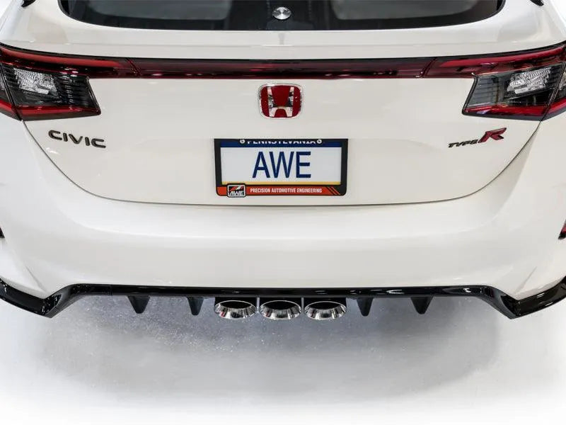 AWE Tuning 2023 Honda Civic Type R FL5 Track Edition Exhaust w/ Triple Chrome Silver Tips - Corvette Realm