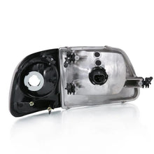 Load image into Gallery viewer, ANZO 1997-2003 Ford F150 Crystal Headlight Black w/ Parking Light - Corvette Realm