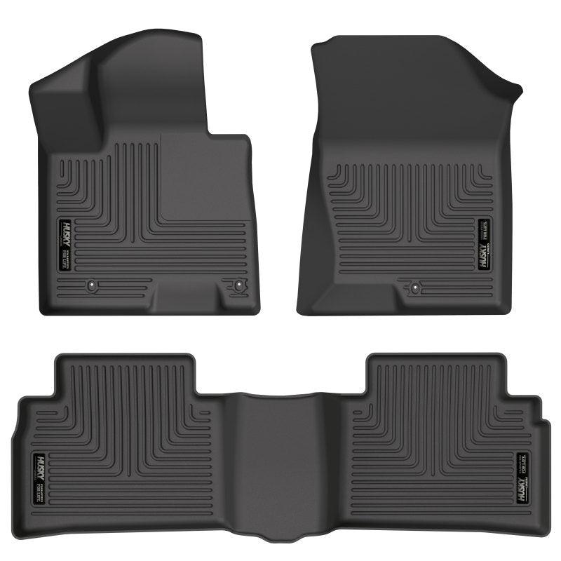 Husky Liners 2022 Hyundai Tucson Excl. Hybrid Weatherbeater Black Front & 2nd Seat Floor Liners - Corvette Realm