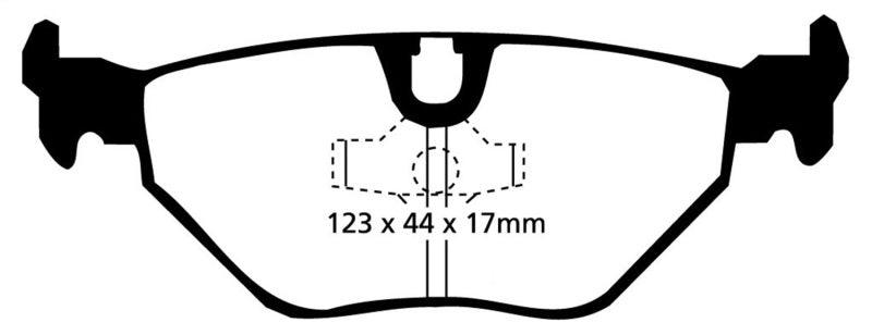 EBC 87-91 BMW M3 2.3 (E30) Redstuff Rear Brake Pads - Corvette Realm