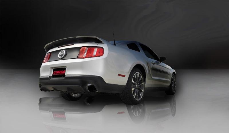 Corsa 11-14 Ford Mustang GT/Boss 302 5.0L V8 Black Xtreme Axle-Back Exhaust - Corvette Realm