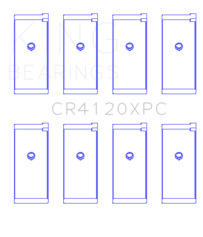 King 1992+ Mitsubishi 4G63/4G64 EVO I-IV Connecting Rod Bearing Set - Size STDX