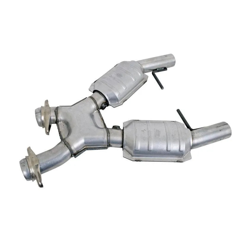 BBK 96-98 Mustang 4.6 GT High Flow X Pipe With Catalytic Converters - 2-1/2 - Corvette Realm