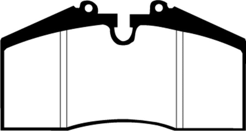 EBC 96-98 Porsche 911 (993) 3.6 Carrera 4S Yellowstuff Rear Brake Pads - Corvette Realm