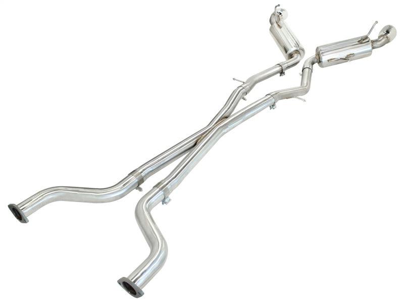 aFe Takeda 2.5inch SS Exhaust Cat-Back 09-13 Nissan 370Z V6 3.7L Polished Tips - Corvette Realm