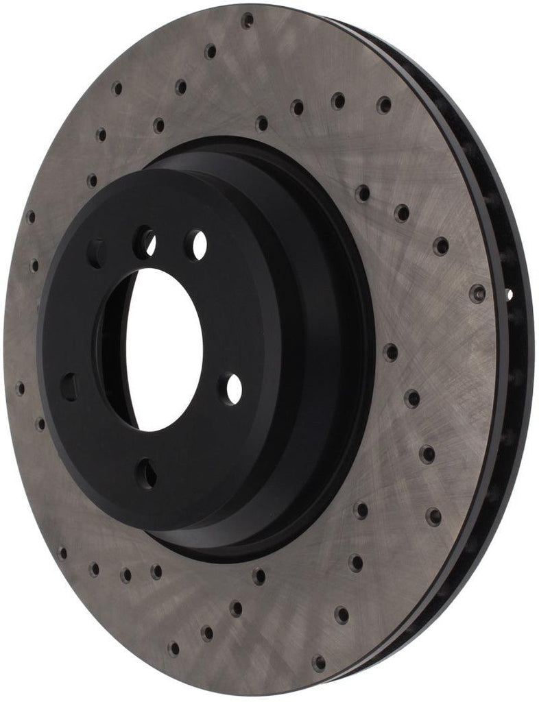 StopTech 07-10 BMW 335i Cross Drilled Right Front Rotor - Corvette Realm