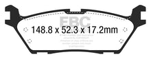 Load image into Gallery viewer, EBC 15+ Ford F150 2.7 Twin Turbo (2WD) Electric PB Extra Duty Rear Brake Pads - Corvette Realm