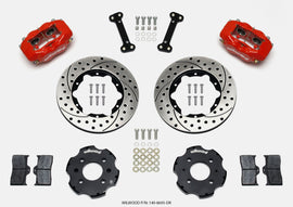 Wilwood Forged Dynalite Front Hat Kit 11.00in Drilled Red Integra/Civic w/Fac.240mm Rtr