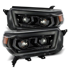 Load image into Gallery viewer, AlphaRex 10-13 Toyota 4Runner LUXX LED Proj Headlights Plank Style Alpha Black w/Seq Signal/DRL - Corvette Realm