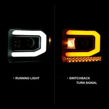 Load image into Gallery viewer, ANZO GMC SIERRA 1500 14-15 2500H/15-19 Projector Headlight Plank Style Black w/ Switchback (Halogen) - Corvette Realm