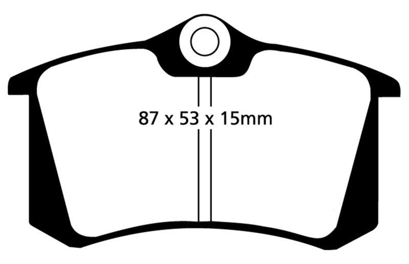 EBC 04-06 Audi TT Quattro 3.2 Bluestuff Rear Brake Pads - Corvette Realm