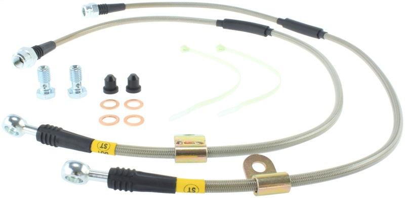 StopTech 00-06 Suburban 2500 2WD / 03-06 4WD / 03-07 Hummer H2 Stainless Steel Front Brake Line Kit - Corvette Realm