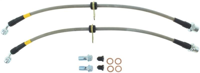 StopTech 00-05 Toyota MR2 Spyder Rear Stainless Steel Brake Lines - Corvette Realm