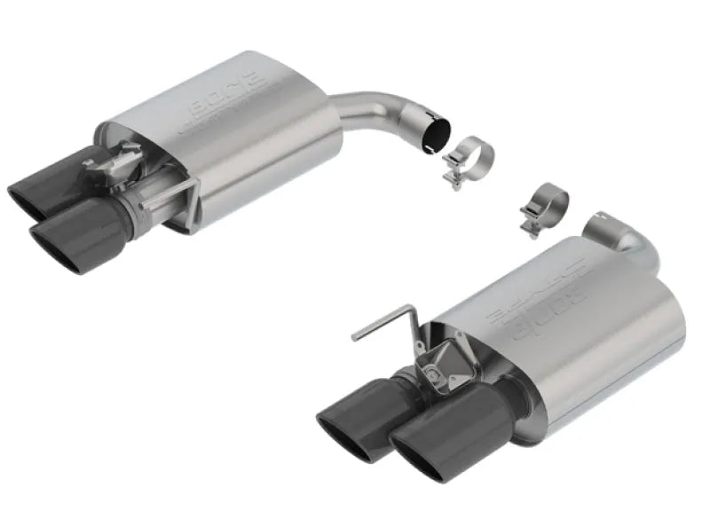 Borla 18-23 Ford Mustang GT 5.0L AT/MT 2.5in S-Type Axle Back Exhaust w/ Valves - Black Chrome Tips