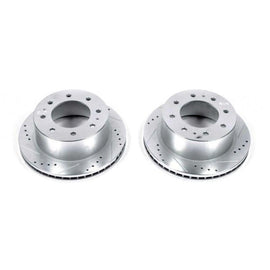 Power Stop 11-20 GMC Sierra 3500 HD Rear Drilled & Slotted Rotor - Pair - Corvette Realm