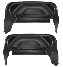 Husky Liners 14-17 GMC Sierra Black Rear Wheel Well Guards - Corvette Realm