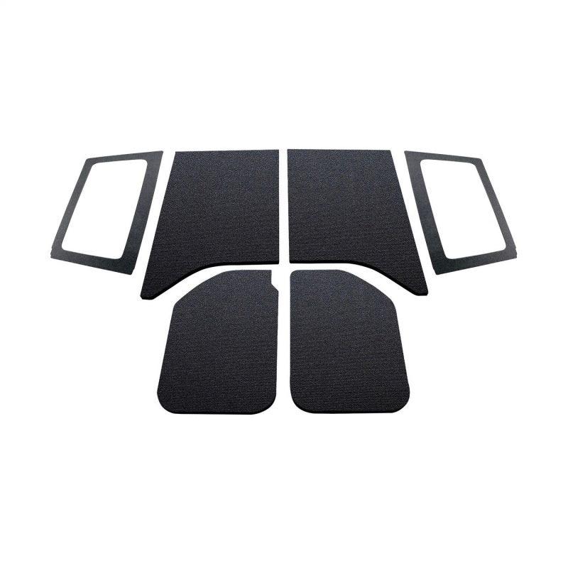 DEI 11-18 Jeep Wrangler JK 2-Door Boom Mat Complete Headliner Kit - 6 Piece - Black - Corvette Realm