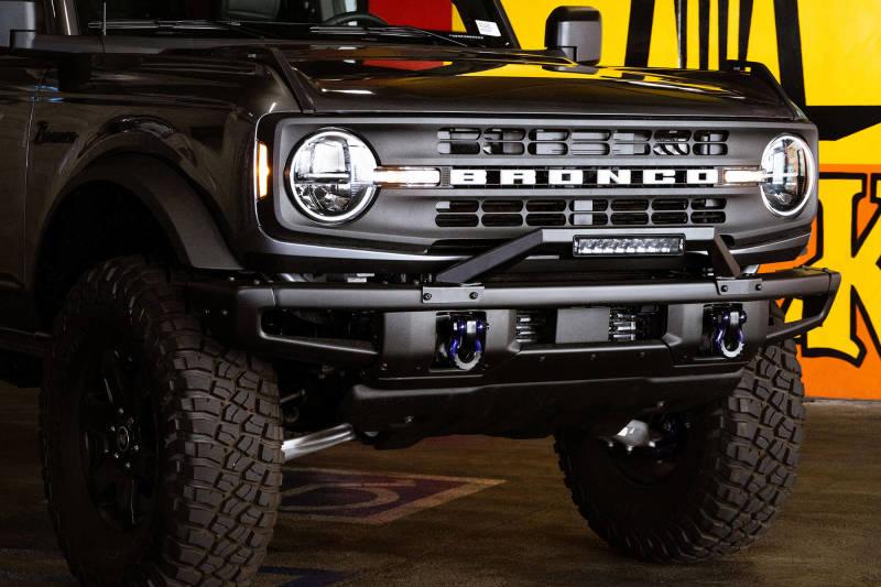 DV8 Offroad 21-22 Ford Bronco Factory Modular Front Bumper Bull Bar - Corvette Realm