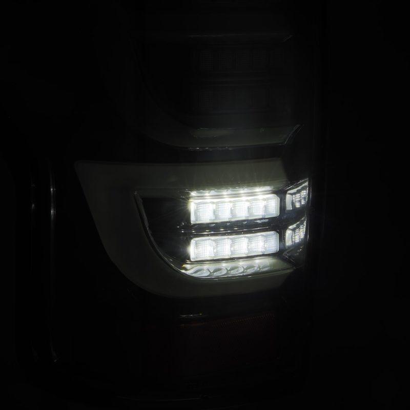 AlphaRex 07-13 Toyota Tundra LUXX-Series LED Tail Lights Alpha-Black - Corvette Realm
