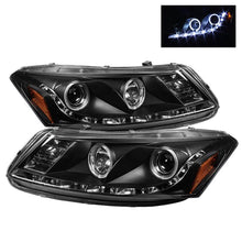 Load image into Gallery viewer, Spyder Honda Accord 08-12 4Dr Projector Headlights- LED Halo DRL Blk PRO-YD-HA08-4D-HL-BK - Corvette Realm